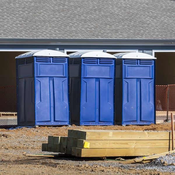 how do you ensure the portable toilets are secure and safe from vandalism during an event in Roy Lake